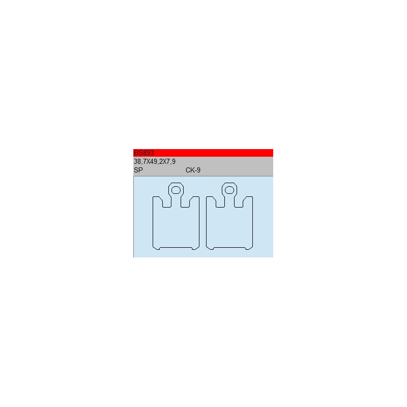 TSU BOSS BS893-SP KLOCKI HAMULCOWE (zamiennik EBC FA369/4)-53267