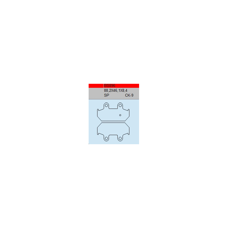 TSU BOSS BS896-SP KLOCKI HAMULCOWE (zamiennik EBC FA412)-53270