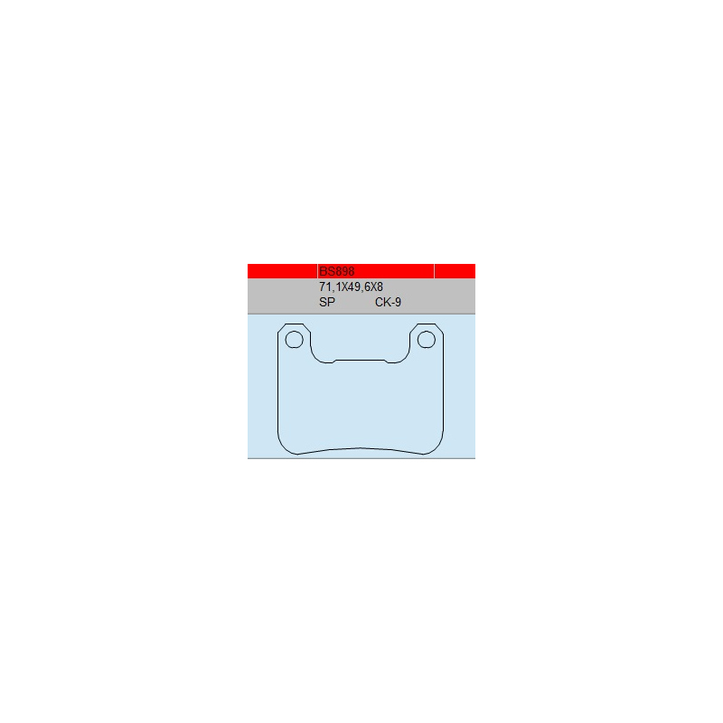 TSU BOSS BS898-SP KLOCKI HAMULCOWE (zamiennik EBC FA379)-53276