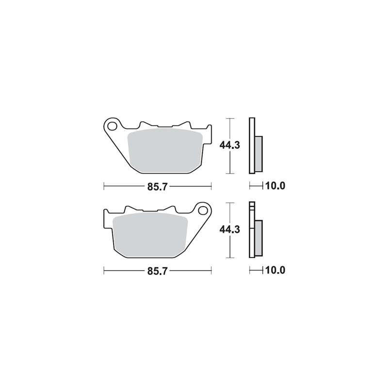 TSU BOSS BS901-SP KLOCKI HAMULCOWE (zamiennik EBC FA387)-53288