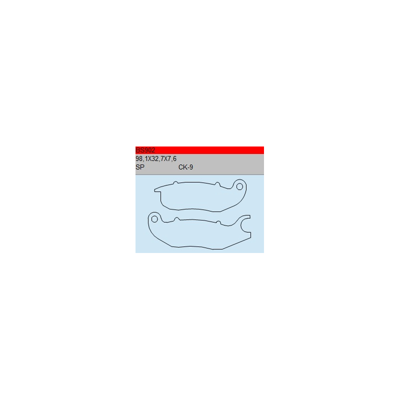 TSU BOSS BS902-CK-9 KLOCKI HAMULCOWE (zamiennik EBC FA375)-55749