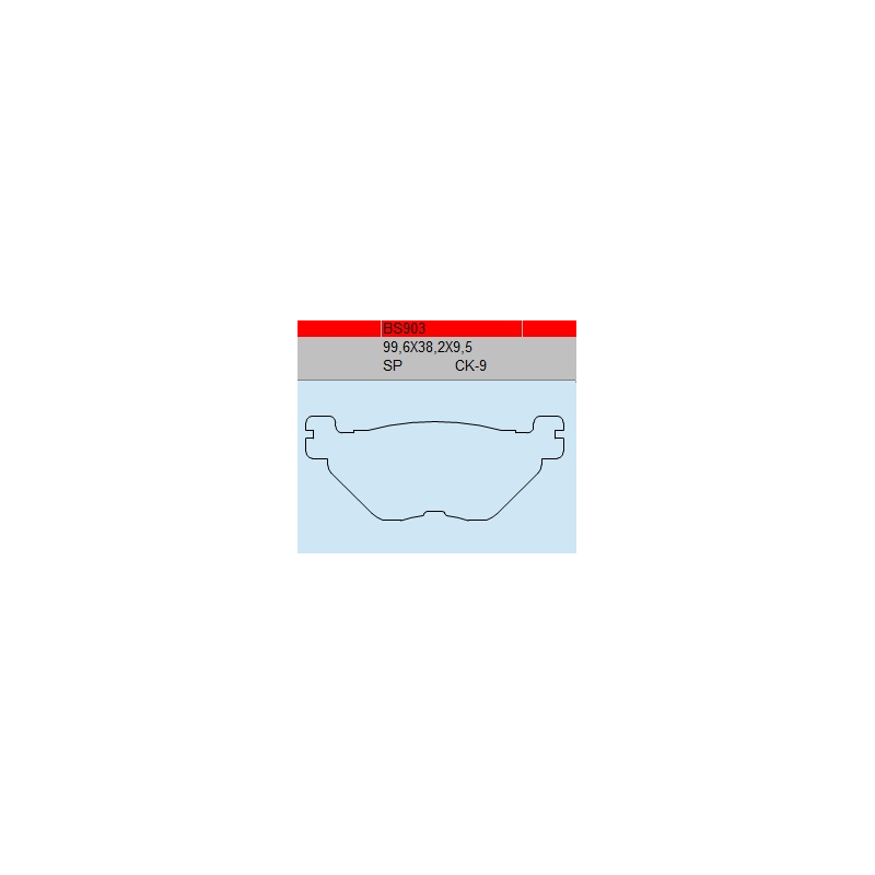 TSU BOSS BS903-SP KLOCKI HAMULCOWE (zamiennik EBC FA319/2 FA319)-55755
