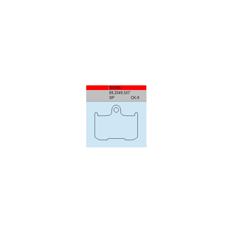 TSU BOSS BS906-CK-9 KLOCKI HAMULCOWE (zamiennik EBC FA347)-55758