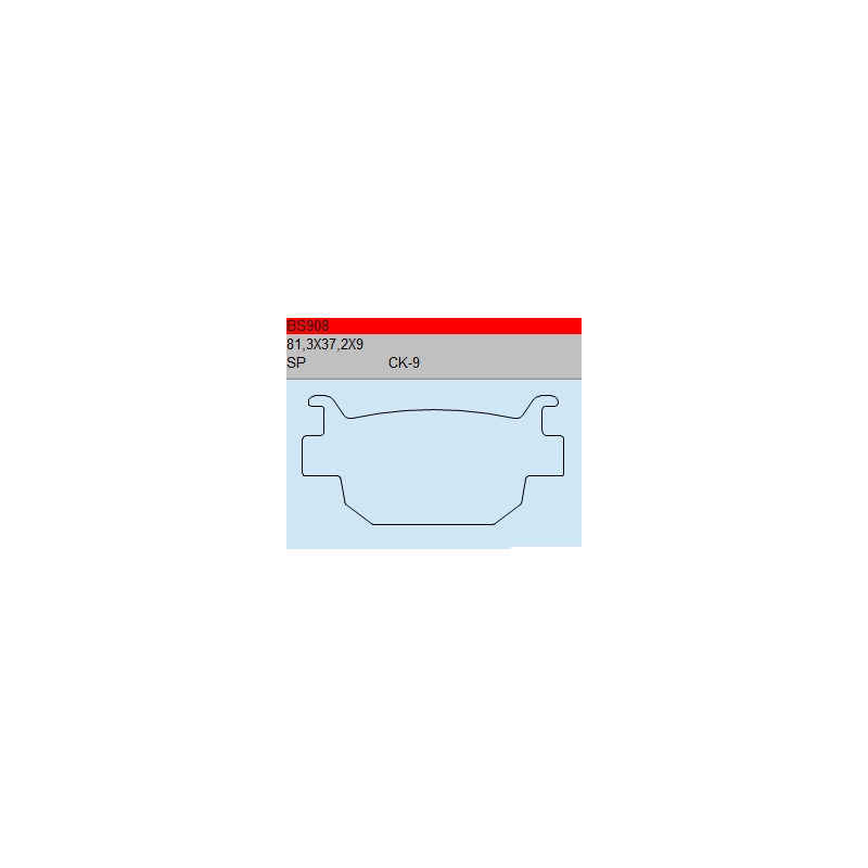 TSU BOSS BS908-SC KLOCKI HAMULCOWE (zamiennik EBC SFA415)-30714