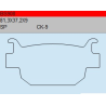 TSU BOSS BS908-SC KLOCKI HAMULCOWE (zamiennik EBC SFA415)-30714