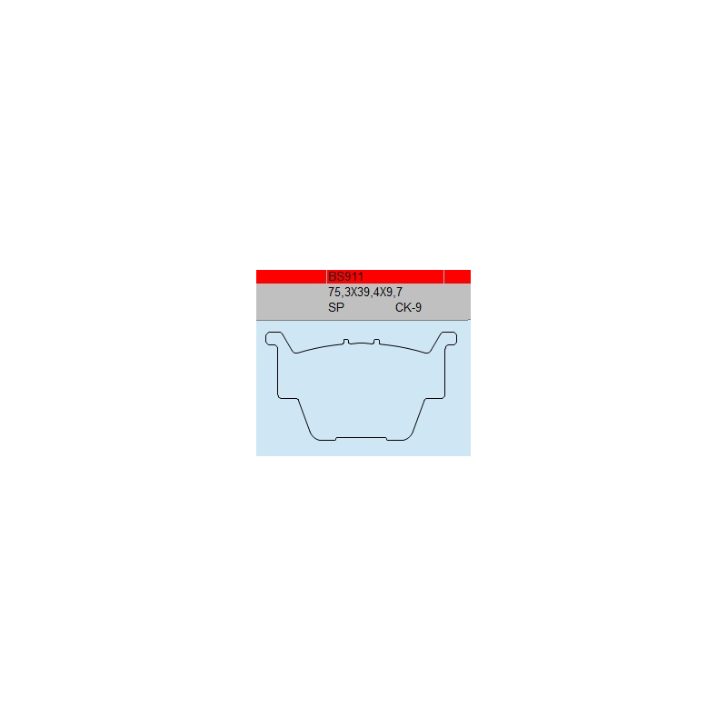 TSU BOSS BS911-CK-9 KLOCKI HAMULCOWE (zamiennik EBC FA373)-55776