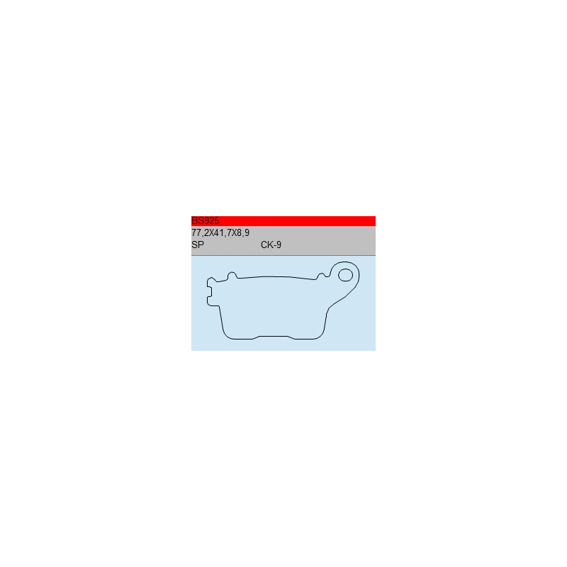 TSU BOSS BS925-SP KLOCKI HAMULCOWE (zamiennik EBC FA436)-55794