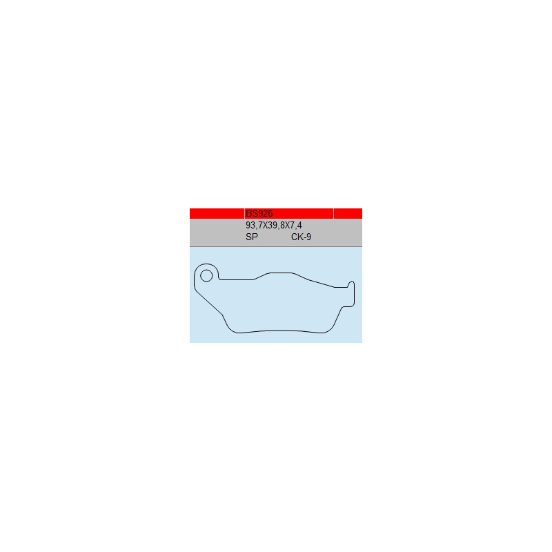 TSU BOSS BS926-SP KLOCKI HAMULCOWE (zamiennik EBC FA430)-53303