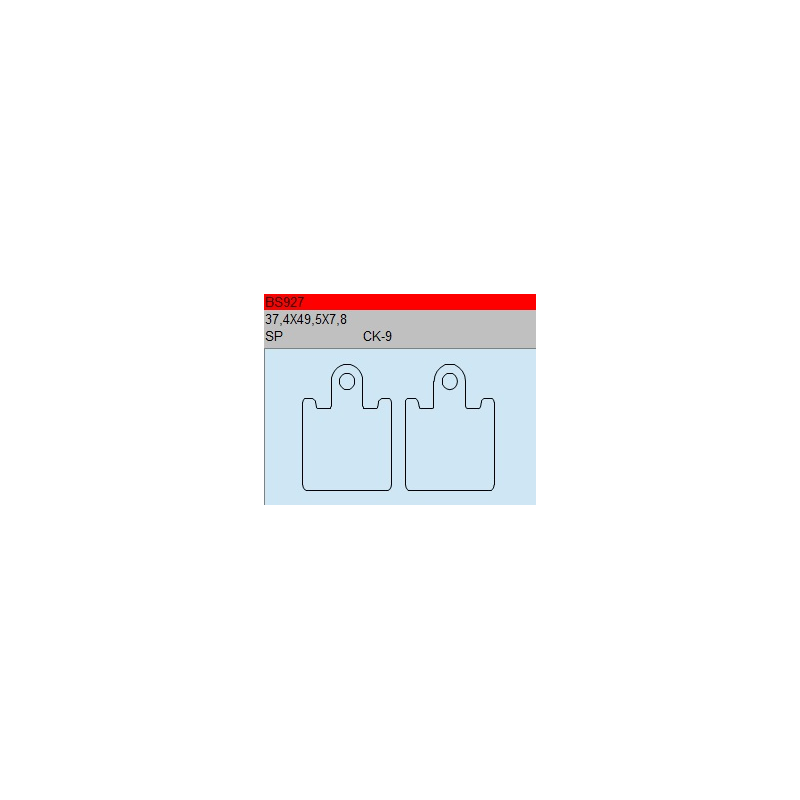TSU BOSS BS927-SP KLOCKI HAMULCOWE (zamiennik EBC FA417/4)-53309