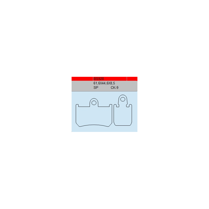 TSU BOSS BS928-CK-9 KLOCKI HAMULCOWE (zamiennik EBC FA442/4)-53312