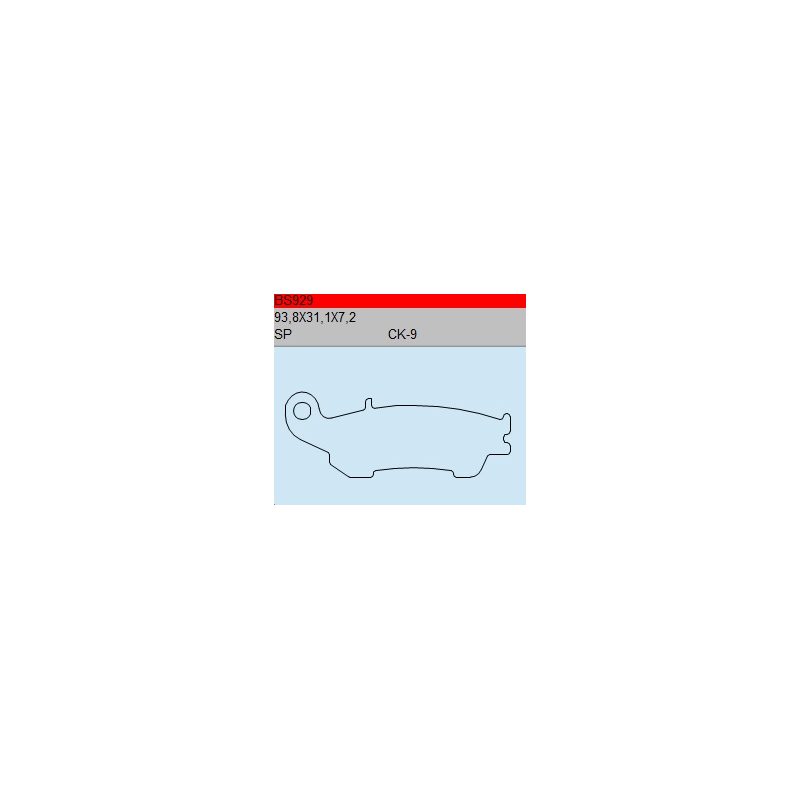 TSU BOSS BS929-CK-9 KLOCKI HAMULCOWE (zamiennik EBC FA450)-53318