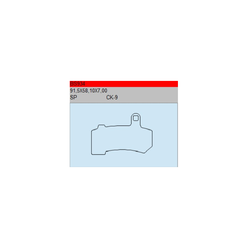 TSU BOSS BS934-SP KLOCKI HAMULCOWE (zamiennik EBC FA409)-55803