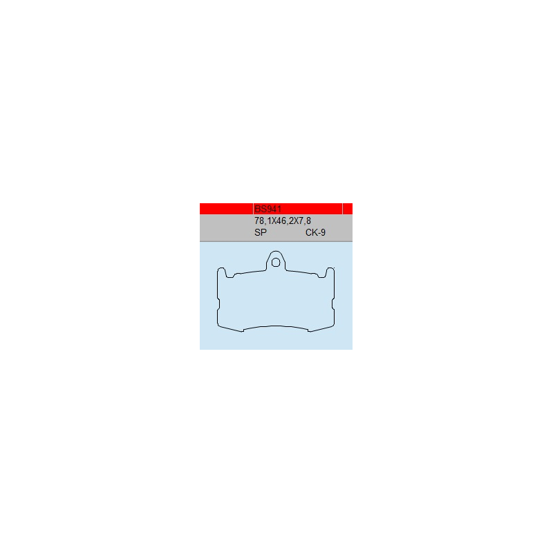 TSU BOSS BS941-SP KLOCKI HAMULCOWE (zamiennik EBC FA491)-53342