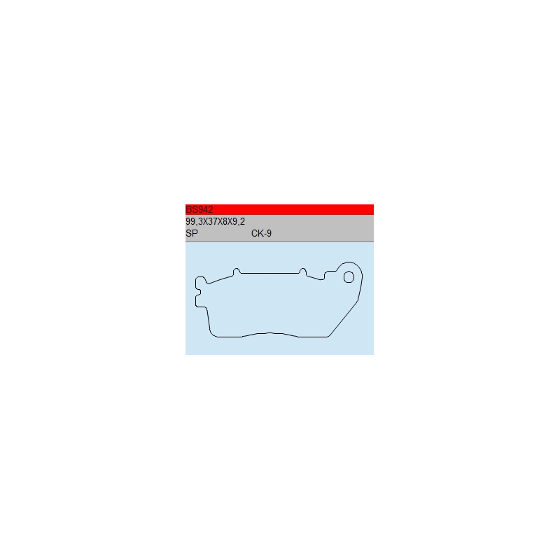TSU BOSS BS942-CK-9 KLOCKI HAMULCOWE (zamiennik EBC FA488)-53345