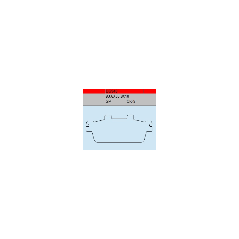 TSU BOSS BS948-SP KLOCKI HAMULCOWE (zamiennik EBC FA427)-55830