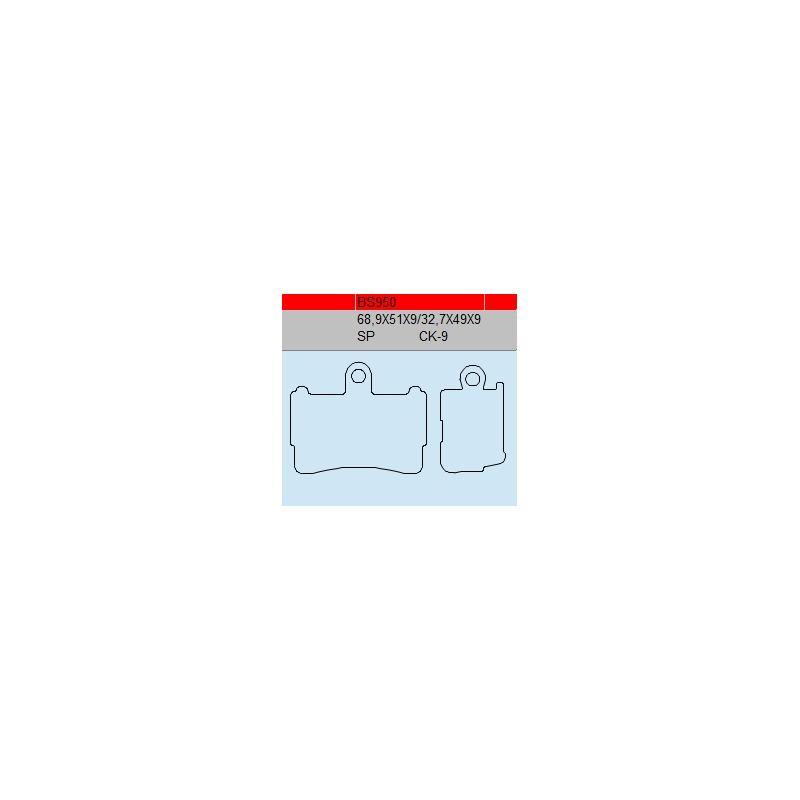 TSU BOSS BS950-SP KLOCKI HAMULCOWE (zamiennik EBC FA499/4)-55839