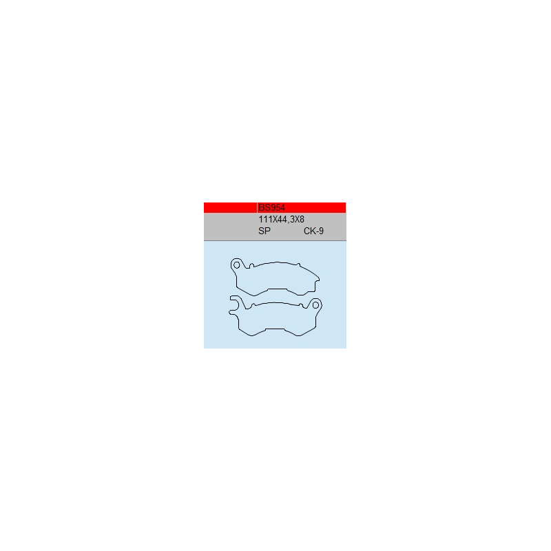 TSU BOSS BS954-SP KLOCKI HAMULCOWE (zamiennik EBC FA603)-55848