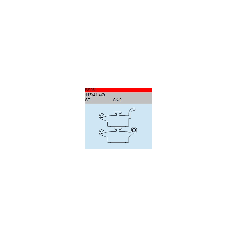 TSU BOSS BS961-SP KLOCKI HAMULCOWE (zamiennik EBC FA492)-55854