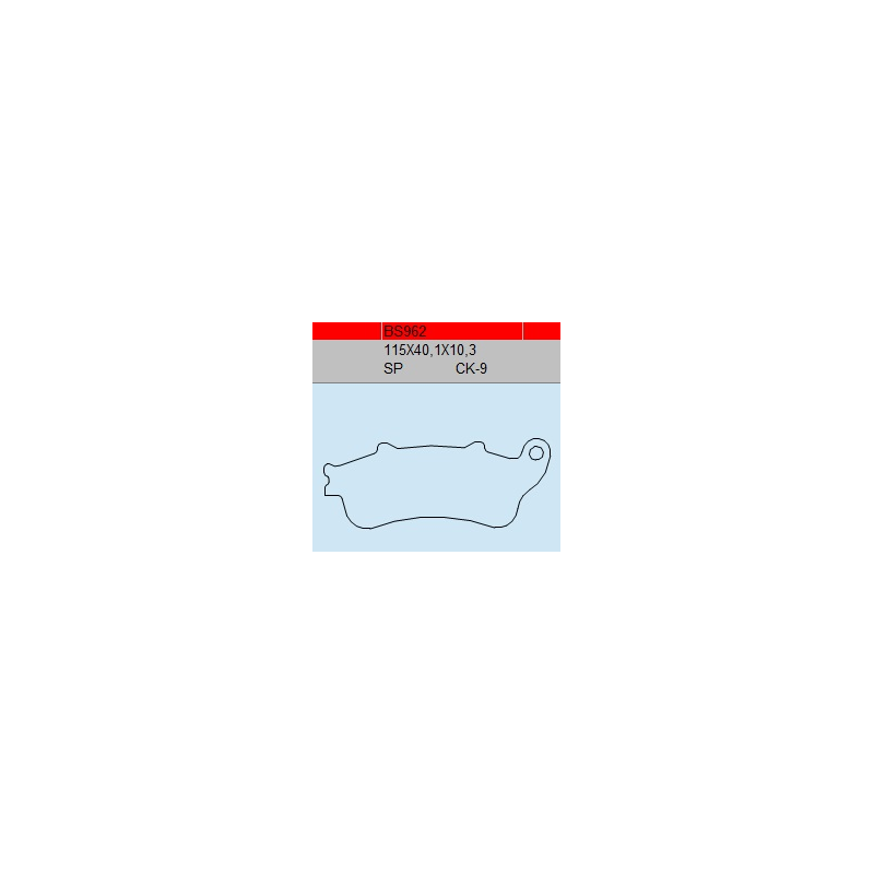 TSU BOSS BS962-SP KLOCKI HAMULCOWE (zamiennik EBC FA261/2)-55857
