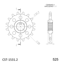 SUPERSPROX CST-1531:15 ZĘBATKA PRZÓD JTF1531.15-32468