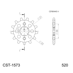 SUPERSPROX CST-1573:13 ZĘBATKA PRZÓD JTF1573.13-51483