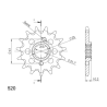 SUPERSPROX CST-308:15 ZĘBATKA PRZÓD JTF308.15-56799