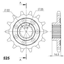 SUPERSPROX CST-4054:15 ZĘBATKA PRZÓD JTF741-56817