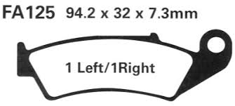 NHC H1032-AK150 KLOCKI HAMULCOWE (zamiennik EBC FA125)-47584