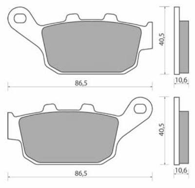 NHC H1043-CU1 KLOCKI HAMULCOWE (zamiennik EBC FA140)-18536