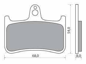 NHC H1044-CU1 KLOCKI HAMULCOWE (zamiennik EBC FA187)-1360
