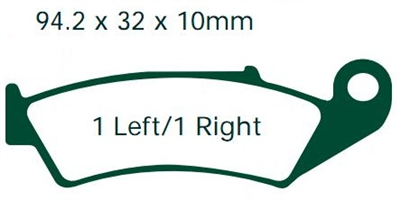 NHC H1053-AK150 KLOCKI HAMULCOWE (zamiennik EBC FA143)-1368