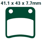 NHC H1055-AK150 KLOCKI HAMULCOWE (zamiennik EBC SFA257)