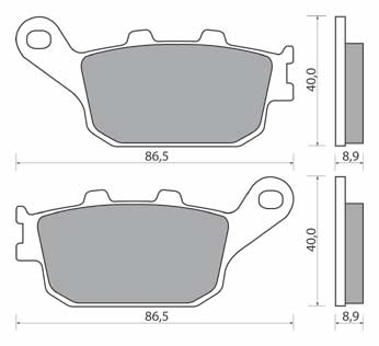NHC H1057-AK150 KLOCKI HAMULCOWE (zamiennik EBC FA174)-1372