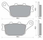 NHC H1057-AK150 KLOCKI HAMULCOWE (zamiennik EBC FA174)