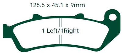 NHC H1064-AK150 KLOCKI HAMULCOWE (zamiennik EBC FA189)-1374