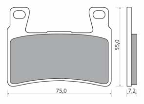 NHC H1076-AK150 KLOCKI HAMULCOWE (zamiennik EBC FA265 FA296)-1383
