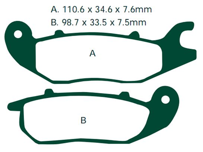 NHC H1083-AK150 KLOCKI HAMULCOWE (zamiennik EBC FA375)-2609
