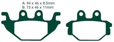 NHC H1085-AK150 KLOCKI HAMULCOWE (zamiennik EBC FA377)-10854