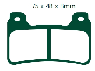 NHC H1092-AK150 KLOCKI HAMULCOWE (zamiennik EBC FA390)-10855
