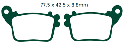 NHC H1093-AK150 KLOCKI HAMULCOWE (zamiennik EBC FA436)-1400