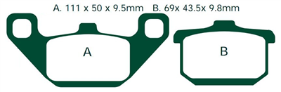 NHC K5019-AK150 KLOCKI HAMULCOWE (zamiennik EBC FA85)-1408