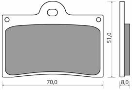 NHC O7029A-CU1 KLOCKI HAMULCOWE (zamiennik EBC FA95)-1558