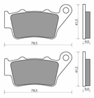 NHC O7032-CU1 KLOCKI HAMULCOWE (zamiennik EBC FA208 FA213)