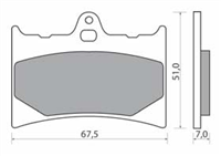 NHC O7035-AK150 KLOCKI HAMULCOWE (zamiennik EBC FA126)-1564