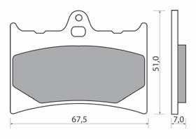 NHC O7035-AM300 KLOCKI HAMULCOWE (zamiennik EBC FA126)-1565