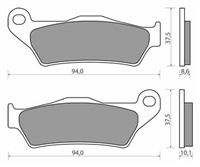NHC O7048-AK150 KLOCKI HAMULCOWE (zamiennik EBC FA363)-1569