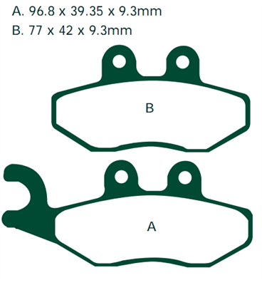 NHC O7086-AK150 KLOCKI HAMULCOWE (zamiennik EBC SFA353)-10867