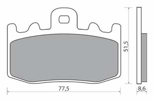 NHC O7090-AK150 KLOCKI HAMULCOWE (zamiennik EBC FA335)-1579