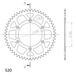 SUPERSPROX RAL-990:48-ORG ZĘBATKA TYŁ JTR897.48-56918
