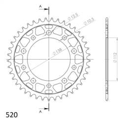 SUPERSPROX RFE-1303:41-BLK ZĘBATKA TYŁ JTR1303.41-32772